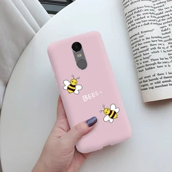 Cute TPU Silicone Soft Phone Case Cover - Durable and Stylish Protection for Redmi Note 4X (Pink)