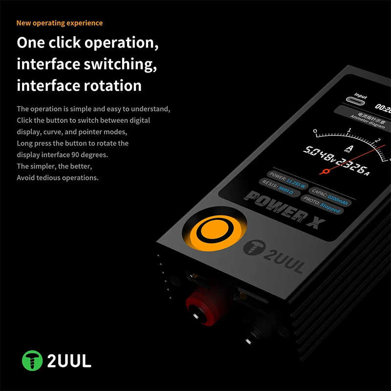 2UUL PW11 파워 X 다기능 하이 리프레시 풀 컬러 스크린 전원 PCB 감지기, 전화 유지 보수 스크린 전원 감지기