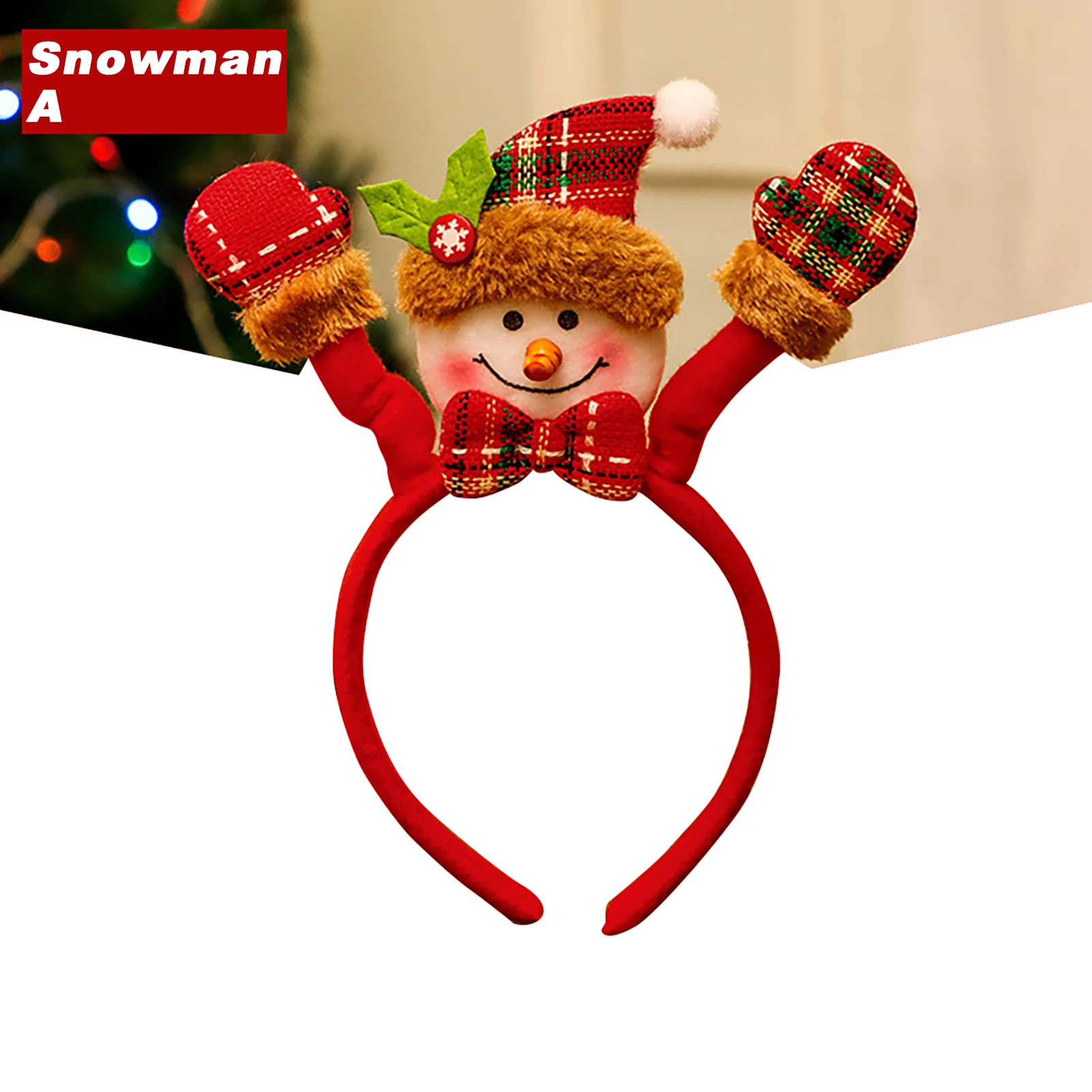 Christmas Headband Decoration for Kids Adult Cute Santa Elk Xmax Hair Accessories Costume Prop Christmas Decoration Navidad
