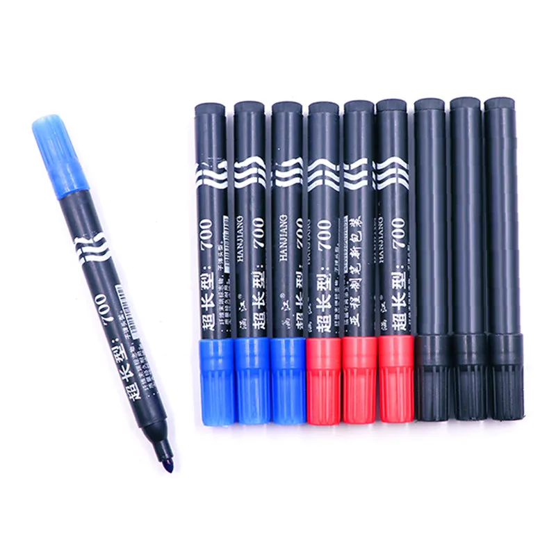 

12Pcs Permanent Marker, Broad Tip Permanent Marker Pen Works on Paper,Cardboard,Plastic,Stone,Wood,Glass,Fabric,Ceramic
