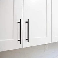 KYCOR-50 Pack 5 pouces armoire tire noir mat en acier inoxydable armoires de cuisine poignées armoire poignées 5 pouces de longueur 2