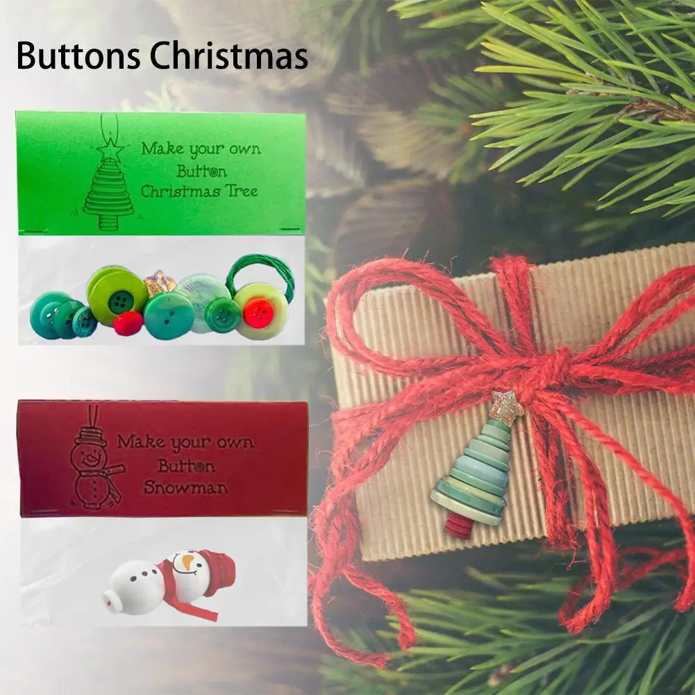 

Cute Button Christmas Ornaments Kit For Christmas Trees And Wine Bottles Ornaments Navidad 2023 Happy New Year 2024 T1L3