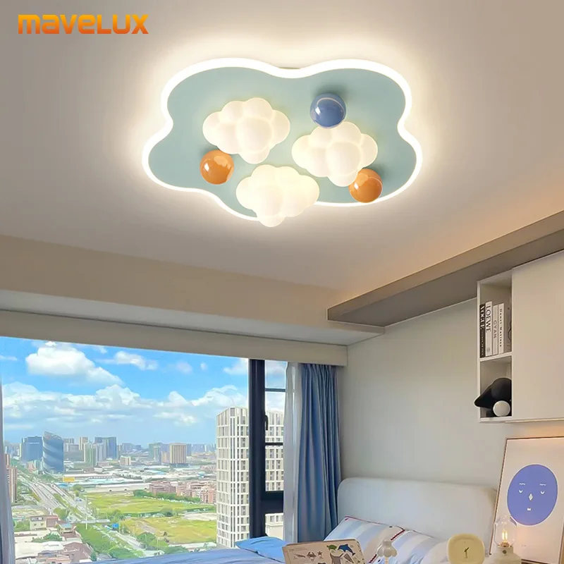 

Детская комната креативное облако Светодиодная потолочная лампа для детской комнаты детского сада лампа для спальни для мальчиков и девочек защита глаз полный спектр