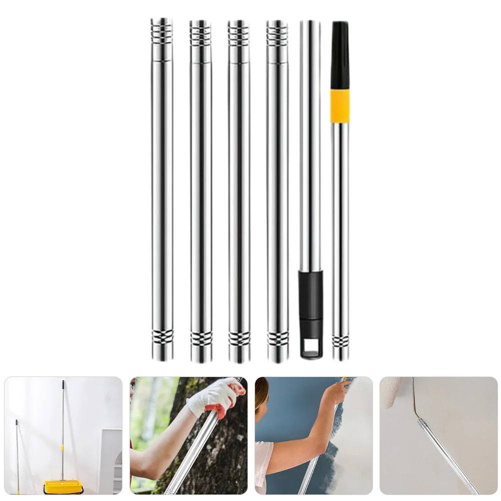 Telescopic Brush Bar Extension Poles for Cleaning Paint Roller Handle Extendable Rod New multifunctional constant tension bathroom shower curtain rod adjutable extendable telescopic poles rail hanger diy small