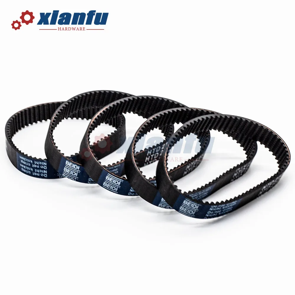 Rubber Belt Transmission Drive Belt Synchronous Belt HTD 3M Timing Belt Rubber Perimeter Lp = 270 273 276 269 282 285 288 291 294 297 300 303mm Belt Width 6/10/15/20mm Closed Loop