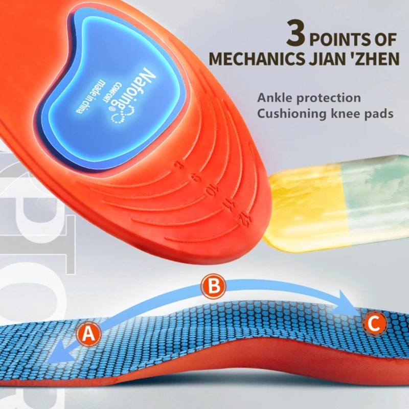 Sport Orthopedic Insoles for Feet Men Women EVA Breathable Shock Absorption for Running Basketball Care shoe insoles orthopedic insoles