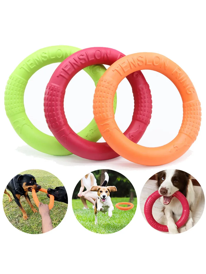 Dog Flying Disk Floating Water Pet Toys Dog Training Ring Interactive Toy Resistant Chewing for Small Medium Large Dogs 2