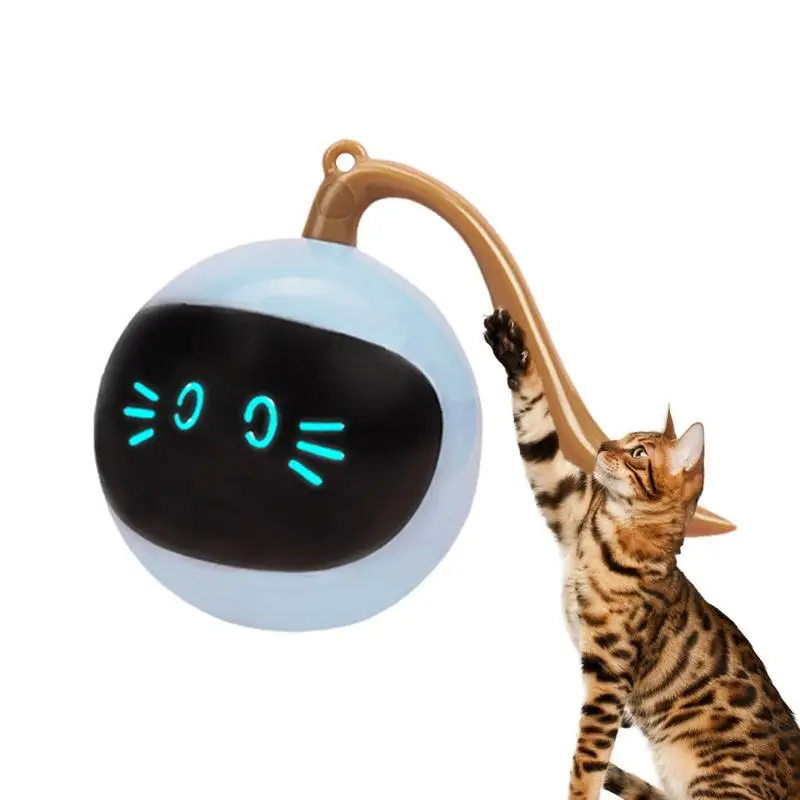 

Самовращающийся умный интерактивный автоматический вращающийся мяч 360 со встроенной идентификацией для кошек и котят, игрушки для домашних животных