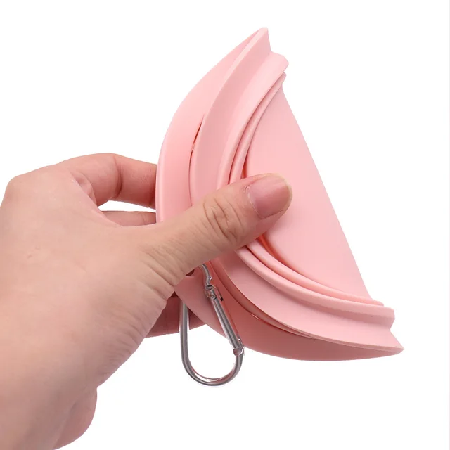Portable Dog Bowl Foldable - Pet Travel Water & Food Bowl Collapsible Feeding Dish for Dogs Outdoor Camping Hiking 3