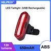 Safety Warning Bicycle Rear Light USB 096 Rechargeable Cycling LED Taillight Waterproof MTB Road Mountain Bike Tail Light Lamp 1