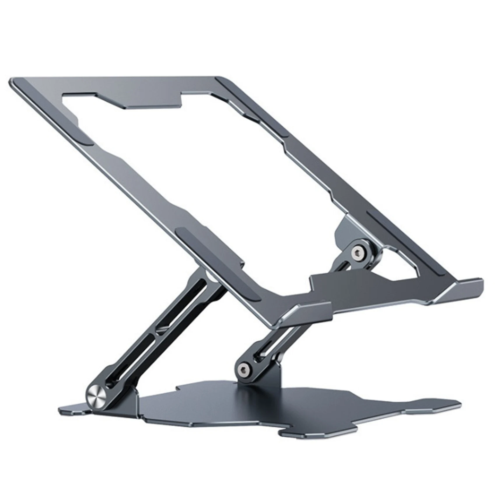 

Laptop Stand Ergonomic Aluminum Height-Adjustable Computer Stand Desktop Laptop Stand for 11-17 Inch Laptop Silver