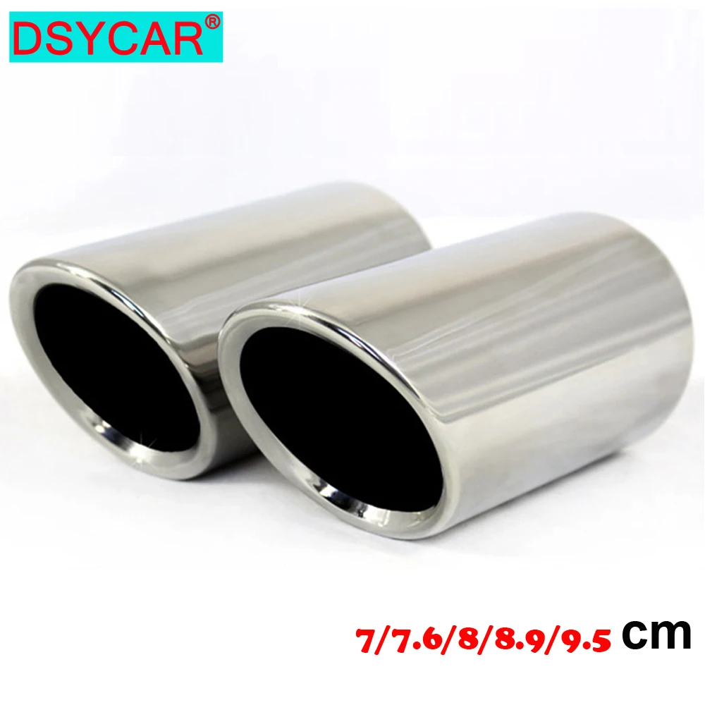 

2Pcs/Set 7.6cm/2.99in Stainless Steel Car Exhaust Muffler Tip Pipes Covers for Audi A1 A3 A4 TT 2009-2015/VW Volkswagen PASSAT