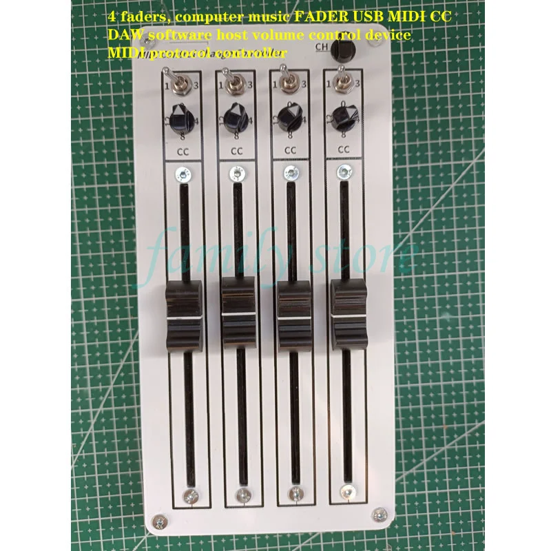 Smooth Damping Fader No Steps 4-Channel 42mm MIDI Fader Custom CC ...