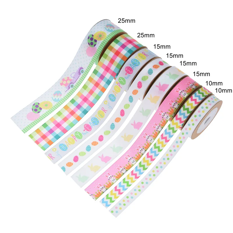 Ribbon Supplies 5 Yard Easter Ribbon Gifts Box Packaging Festival Event Party Handmade DIY Bowknot Hair Accessory Cake Bouquet Home Decoration