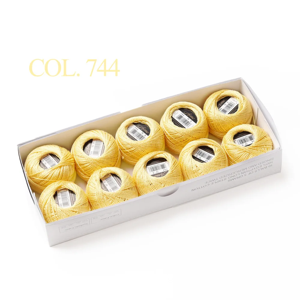 Egyptian Long Staple Cotton Embroidery and Hand Sewing Thread Set - 10 Balls