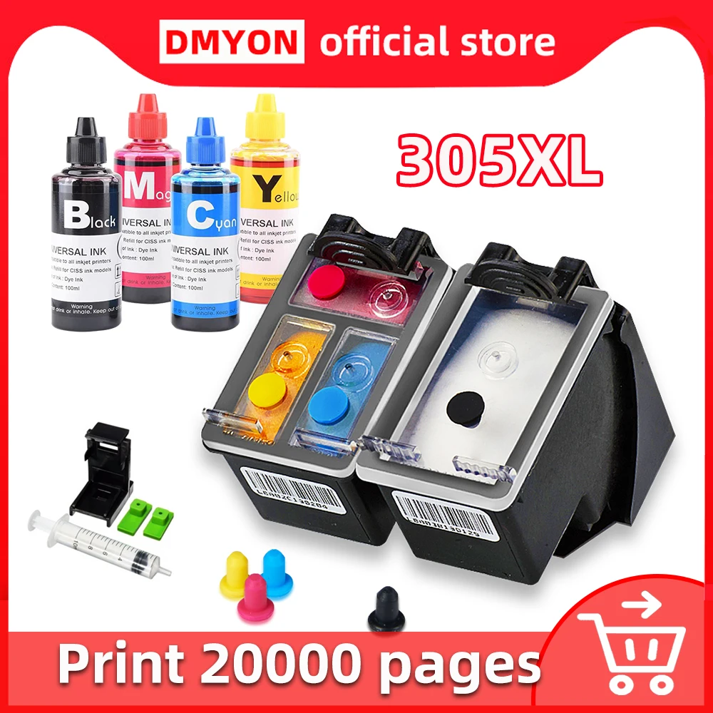305XL Envy 6020 6022 6030 6032 6420 6422 6430 6432 Printer Ink Cartridge  Replacement for HP Inkjet 305 XL|Ink Cartridges| - AliExpress