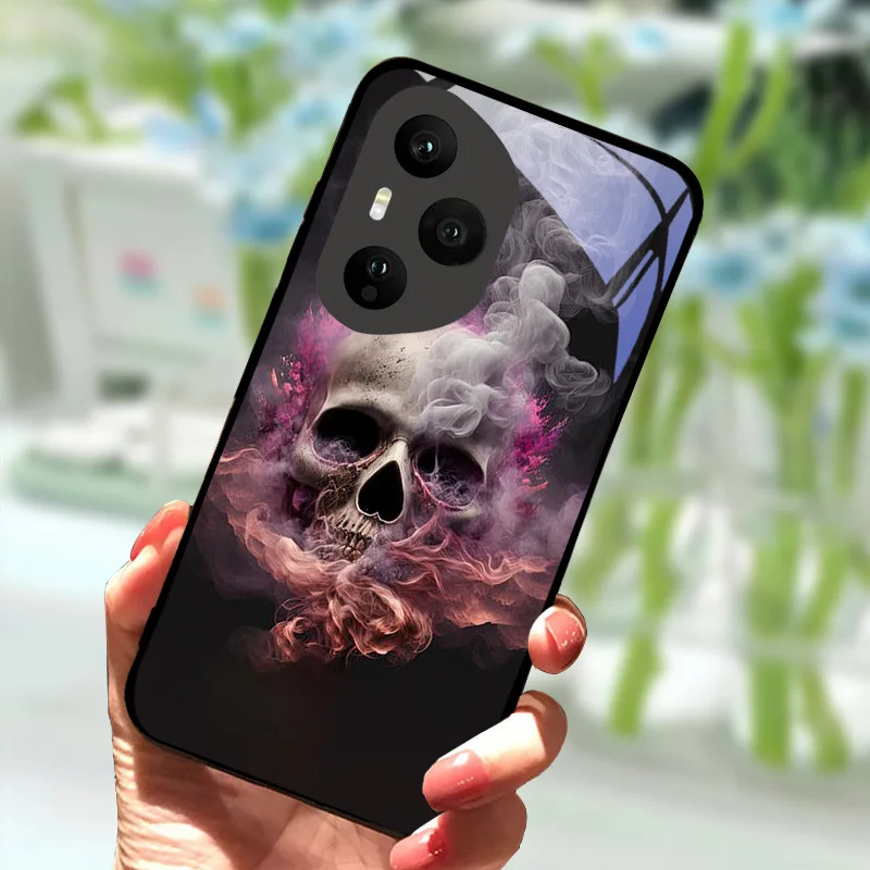 Luxurious Tempered Glass Anti-Fall Shockproof Phone Case - Premium Back Cover