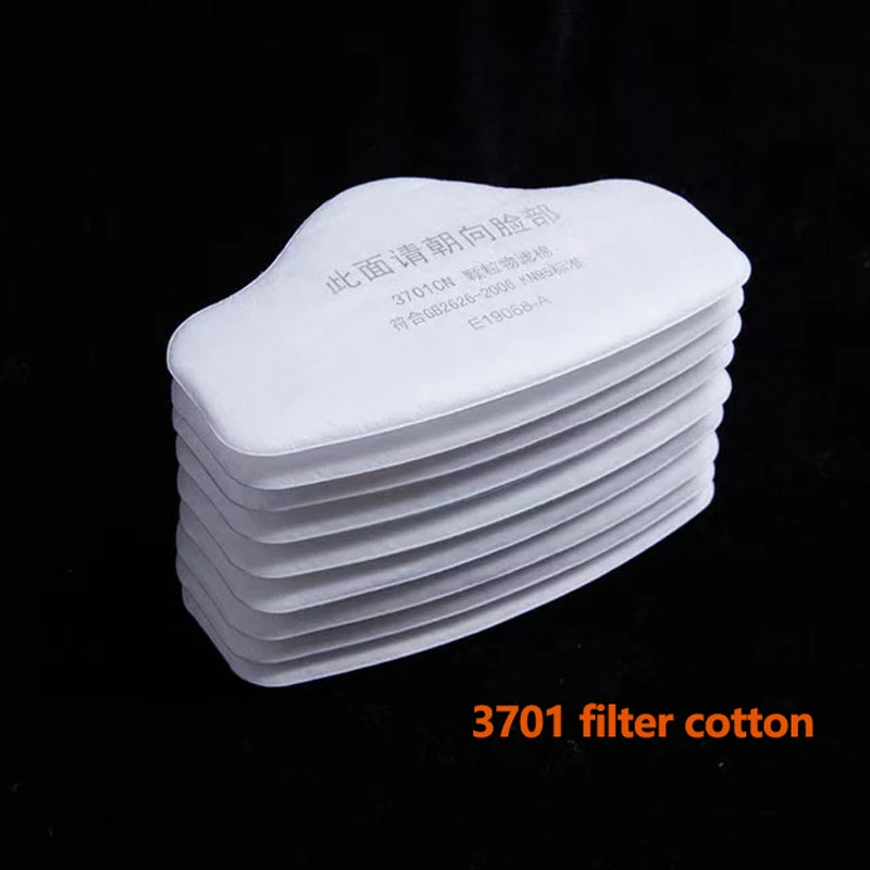 

Protective 5-6 Layer 3701 Particles Cotton Filter Dust Paper For 3M 3200/HF52 Gas Dust Mask Painting Spraying Replace Accessory