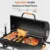 29-Inch Barrel Charcoal Grill with Heavy Duty Construction and Manual Rotisserie Meat Fork Featuring One Click Cleaning System 4