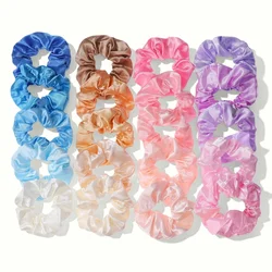 12PCS Fashionable Satin Hair Scrunchies Set - Vibrant Colors (PJ079 - 20PCS - B1r)