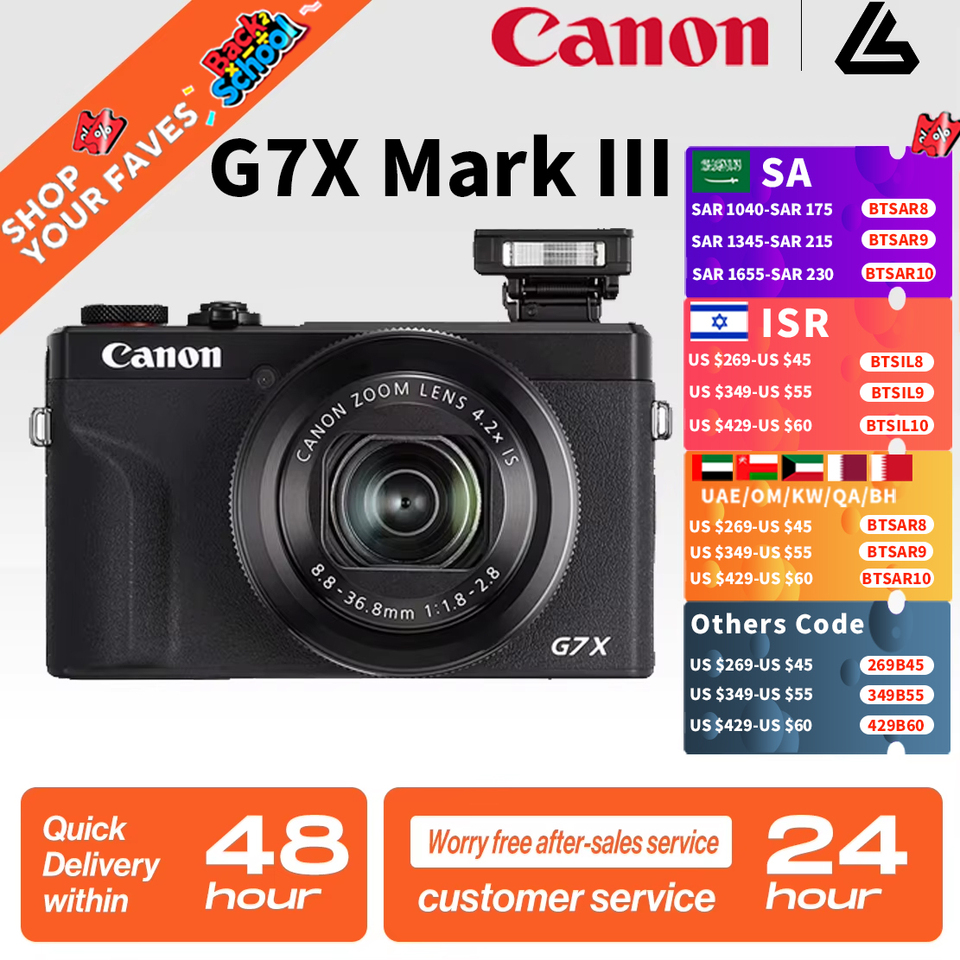Canon PowerShot G7X Mark III Portable Small Card Digital Camera Optical Zoom 4K Video Anti Shake Vlog Live broadcast G7X3