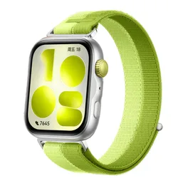 Premium Nylon Loop Strap for Smartwatch - Sport Edition Bracelet (Green Field)