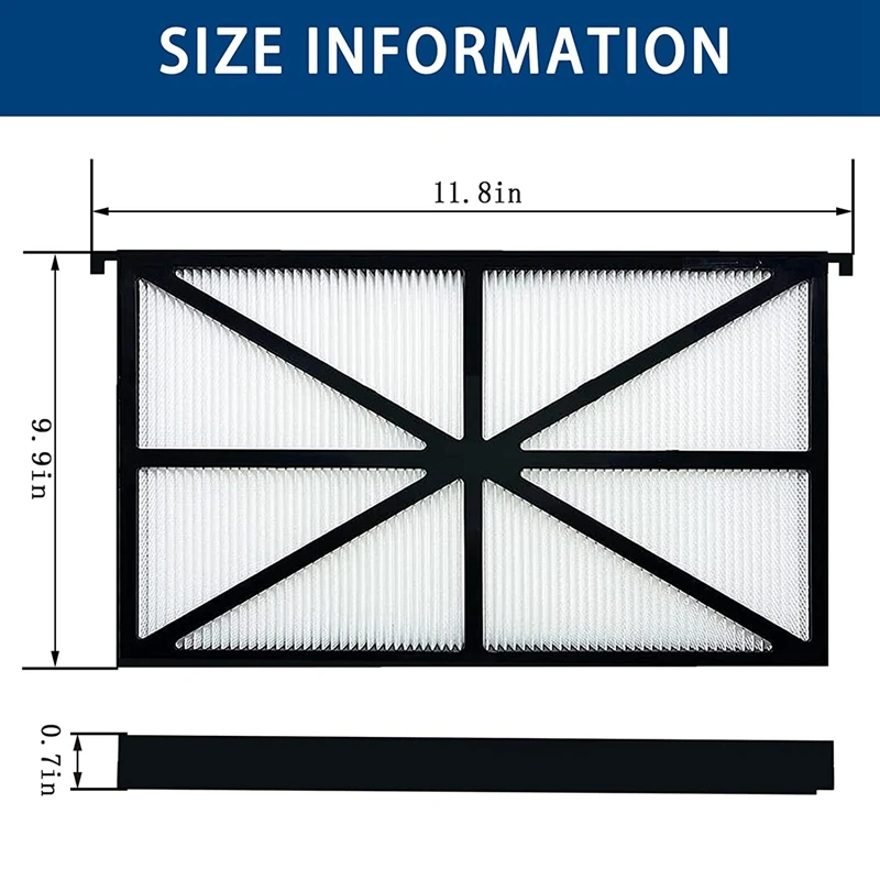 2 Pack RCX70101PAK2 Replacement Spare Parts Robotic Pool Cleaner Filter Cartridges For Hayward Tigershark, Sharkvac, Aqua Vac