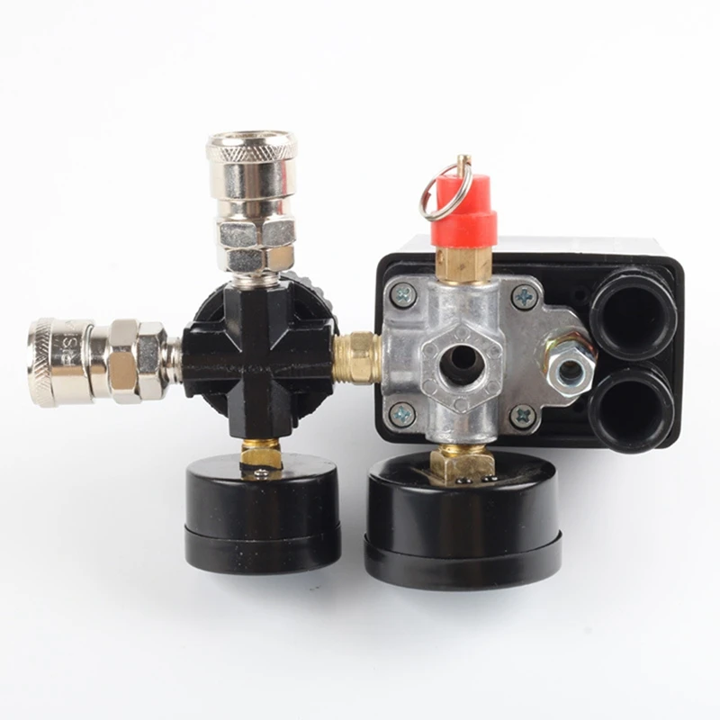 3000L/Min Air Pump Control Valve 0-180 PSI Gauge 220V/380V Regulator Duty Air Compressor Pump Pressure Control Switch