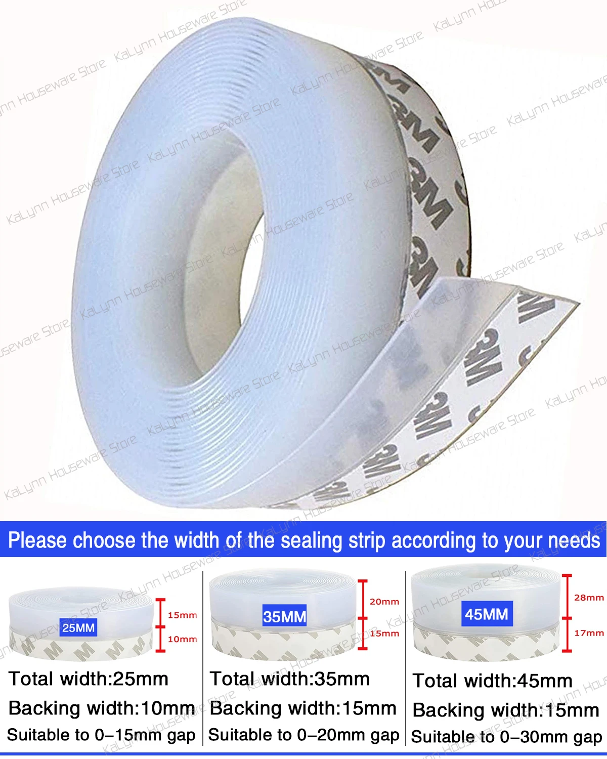 Weatherproof Self-Adhesive Door and Window Seal Strip