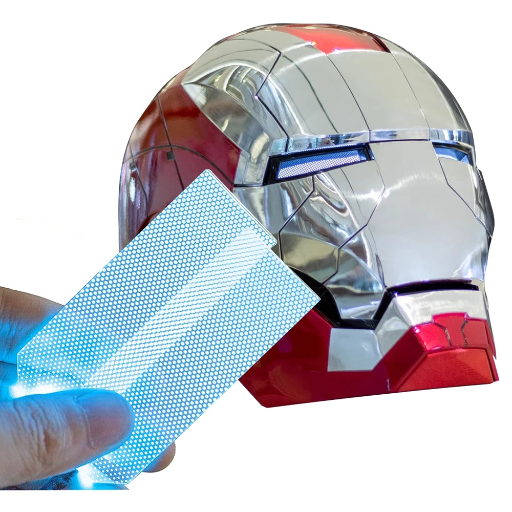 LED 모듈 유연한 구부릴 수 있는 발광 패널, DIY 코스프레 헬멧, 눈 장식, 슈퍼 히어로 마스크 액세서리, 축제 선물