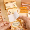 256 Sheets/Box Square Capybara Pull Out Sticky Notes Stickable Decoration Message-Leaving Note Stationery Office School Supplies 4