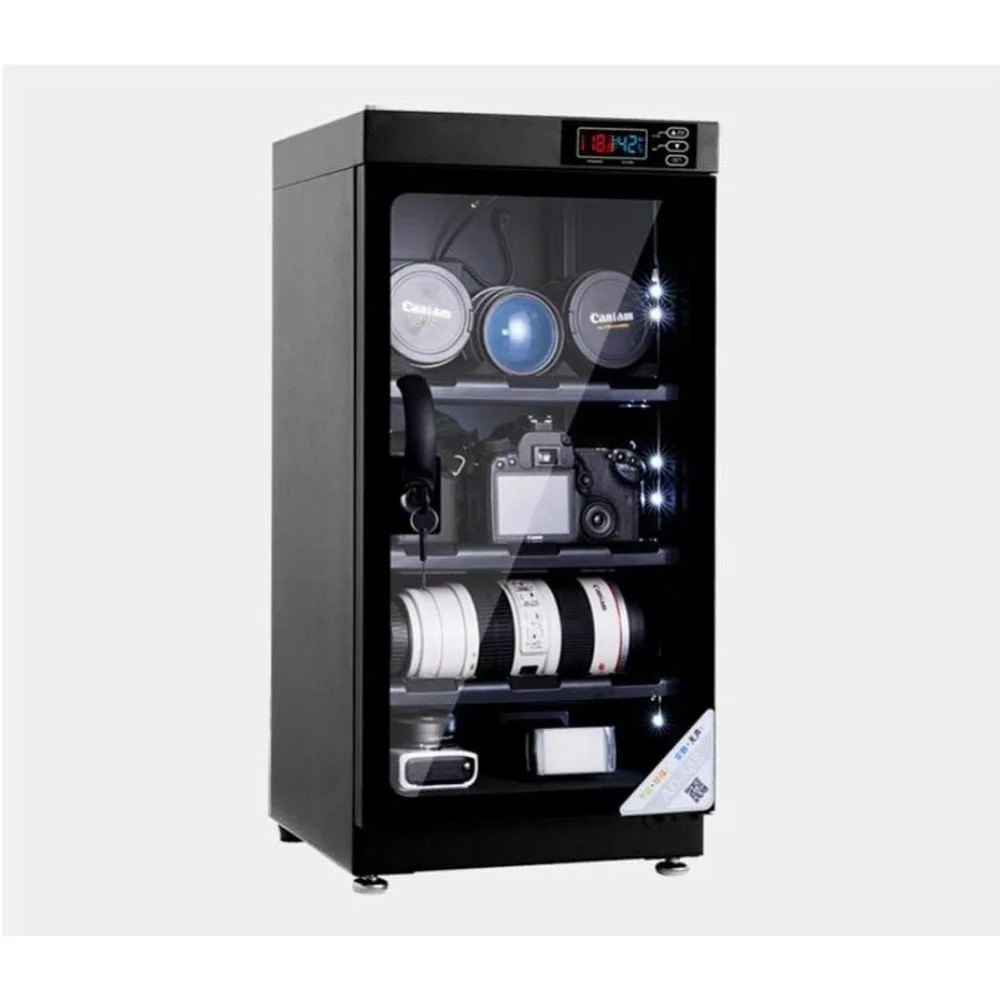 Camera Dry Cabinet Digital Control Camera Lens Dehumidifying Dry Cabinet Camera Lens Storage Box 50L 4 Layers Noiseless 5