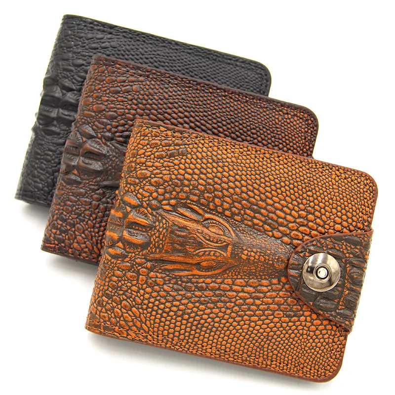 

Man purse Men Wallets Man card package multi-functional Crocodile grain leisure large capacity Coin Bag Card package