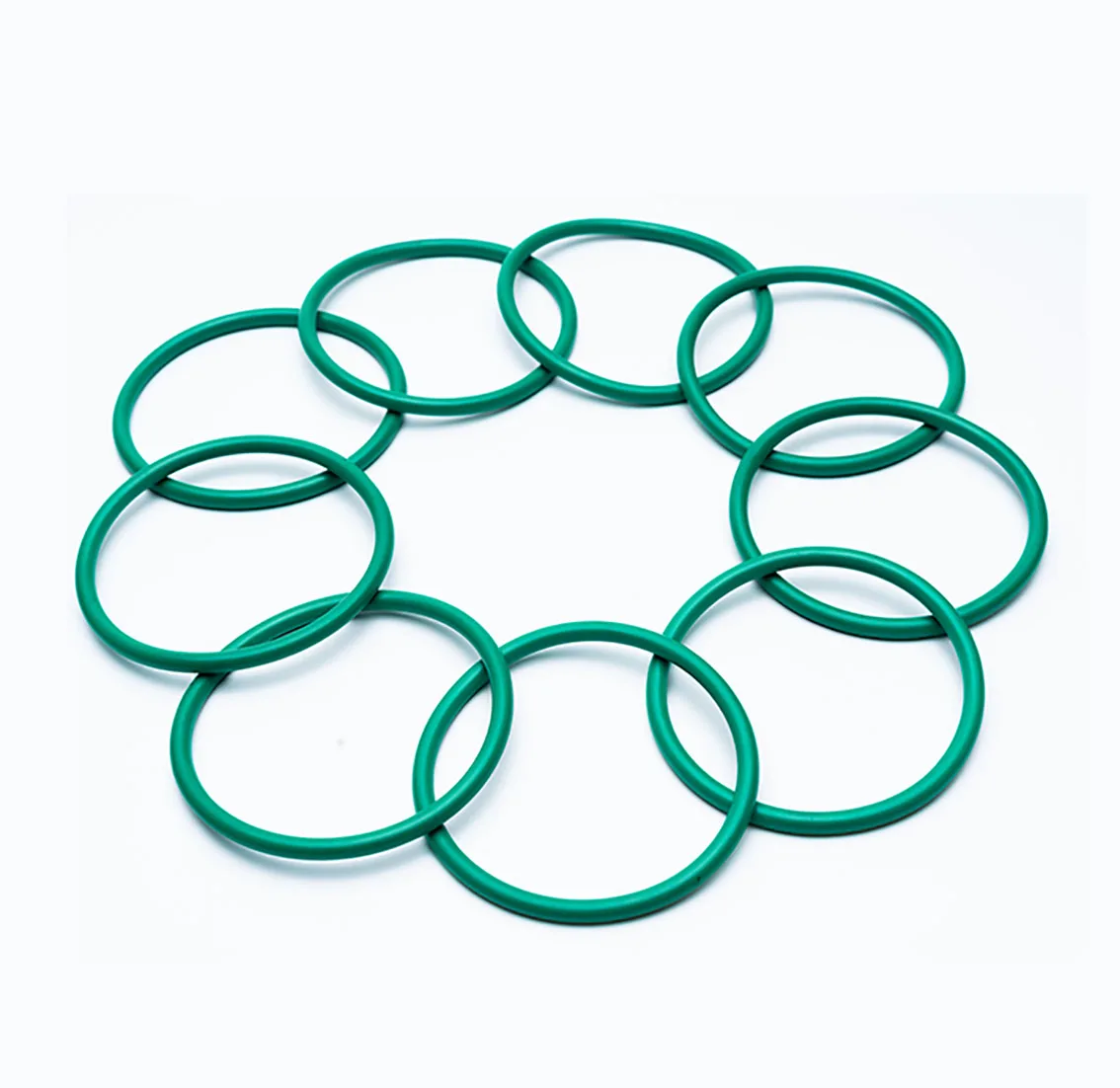thumbnail image 2 of Green FKM Fluorine Rubber O-Rings - 3mm Cord Thickness, OD From 8mm To 520mm 2 of 6