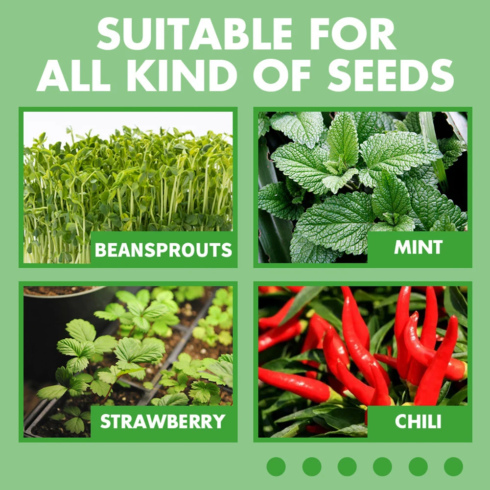 12 Holes Plant Germination Starter Tray Stackable Succulent Propagation Tray Mini Greenhouse Germination Tray for Plant Growing