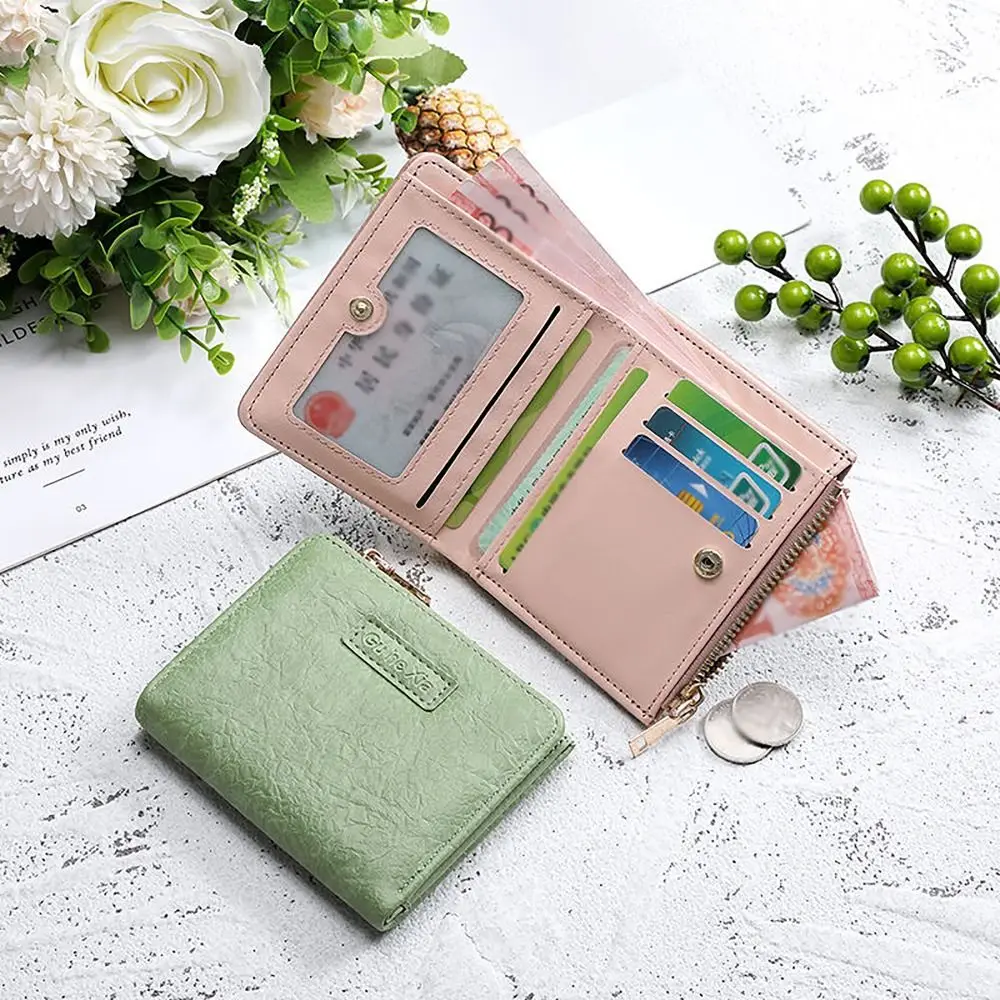 PU Leather Money Coin Purse Durable Multifunctional Zipper Wallet Money Bag 3 Folds Credit Card Holoder Male