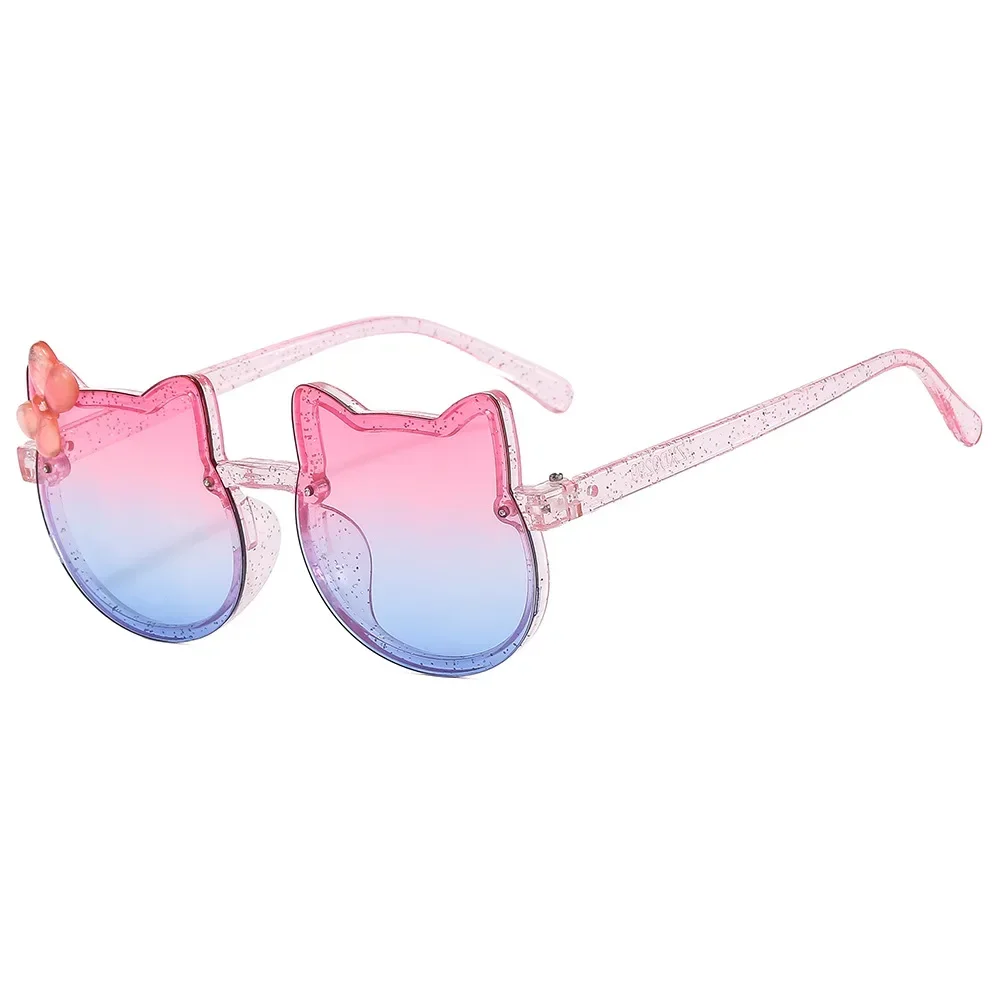 1 Pcs Summer Children Cute Sunglasses Acrylic Bow Outdoor UV Protection Sun Glasses Baby Girls Classic Kids Boy UV400 Eyewear