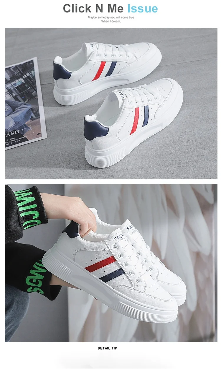 2024 printemps Instagram cuir édition coréenne petites chaussures blanches chaussures pour femmes nouvelles chaussures décontractées_voghion.com