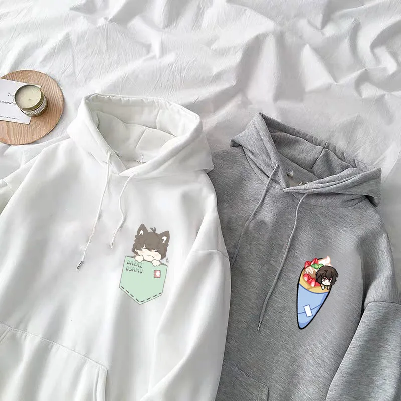 

Anime Women's Clothes Hoodie Bungou Stray Dogs manga Graphic Oversized Hoodies Cartoon Funny Sweatshirts Female Tops Clothing