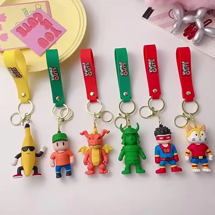 Teegxddy 1 Pièce Porte-clés StumbleGuys Tripping Man, L'homme Des