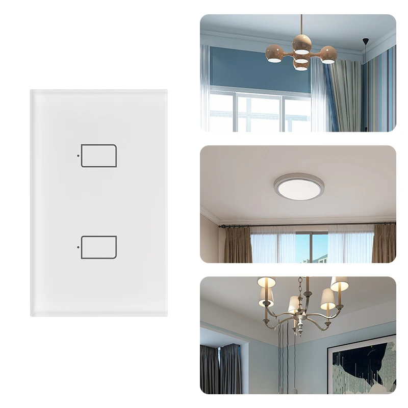BroadLink TC2S US Smart Wall Light Touch Switch works with Alexa Google home IFTTT
