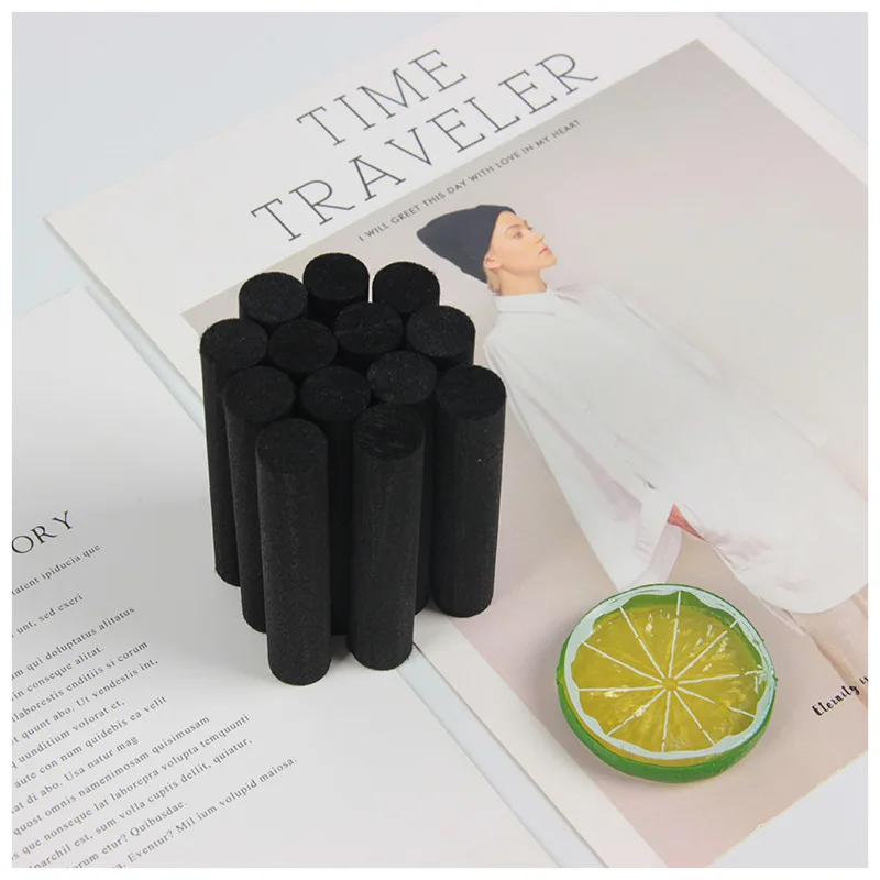 15CMX15MM Home Fragrance Black Thicken Fiber Rattan Sticks Essential oil Diffuser Sticks Home Decor DIY Reed Diffuser Sticks