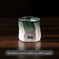 Bincoo Ceramic Coffee Cup for Coffee, Tea, and Cocoa - Elegant Barista - Grade Mug for Home, Office, or Cafe Use (Green)