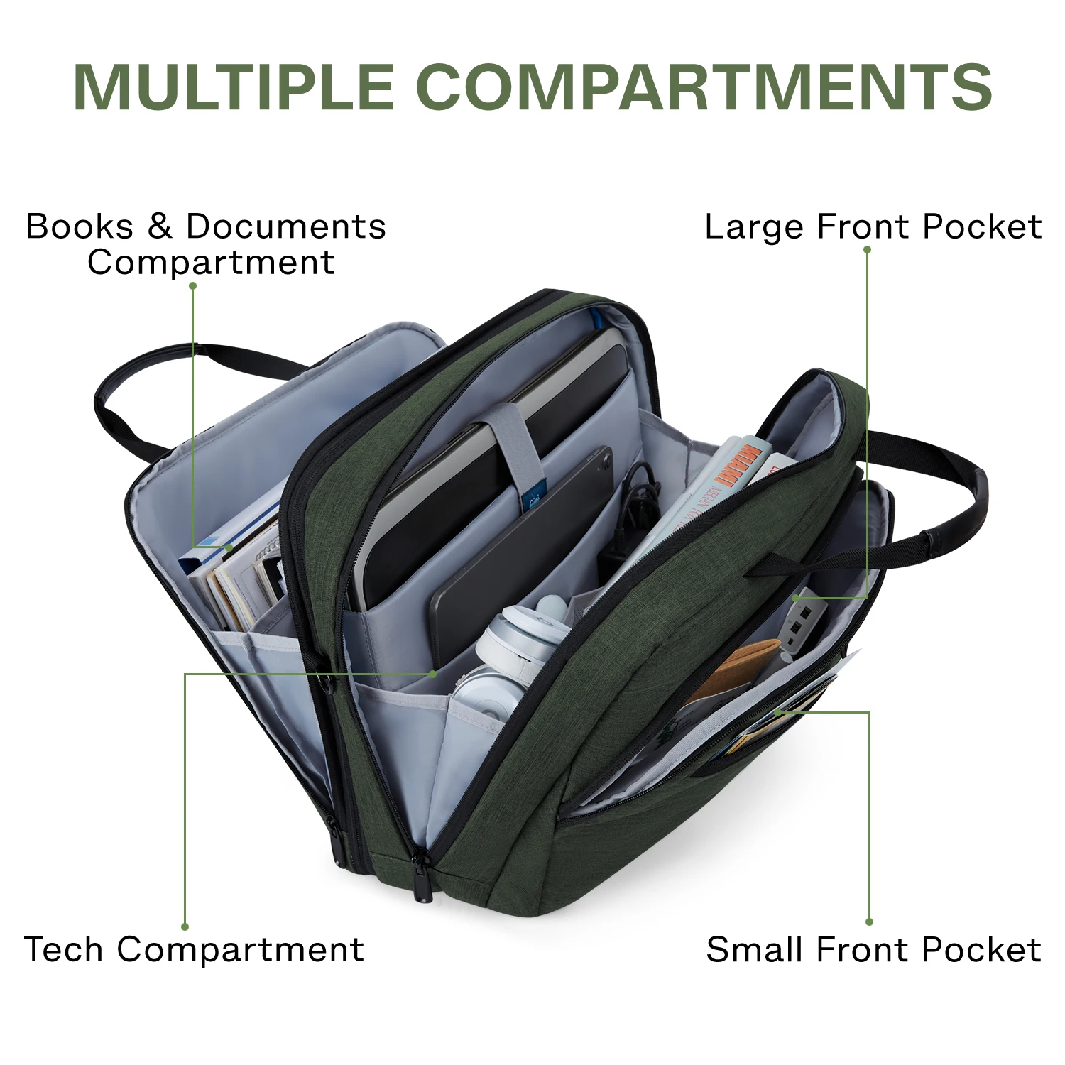 Grande Expansível 17.3 Polegada Bolsa para Portátil Case Bagsmart Computador à Prova Impermeável Água Bolsa de Ombro Notebook Luva Bolsa Antiroubo Maleta - Imagem 5