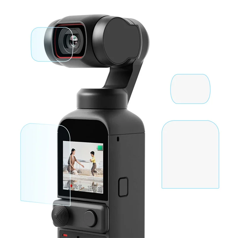 2pcs HD tempered glass films lens screen film for dji osmo Pocket 1 camera gimbal accessories camera accessories action camera accessories
