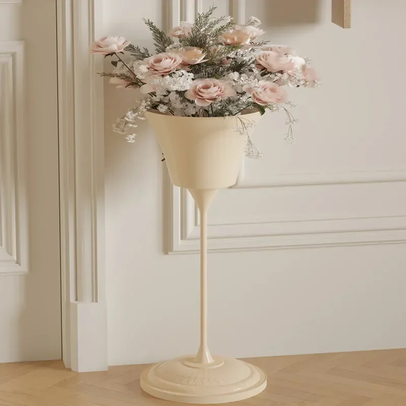 Metal Flower Rack Chic Light Luxury Iron Storage Stand Elegant Indoor Pot Holder for Living Room Decor Stylish Plant Stand