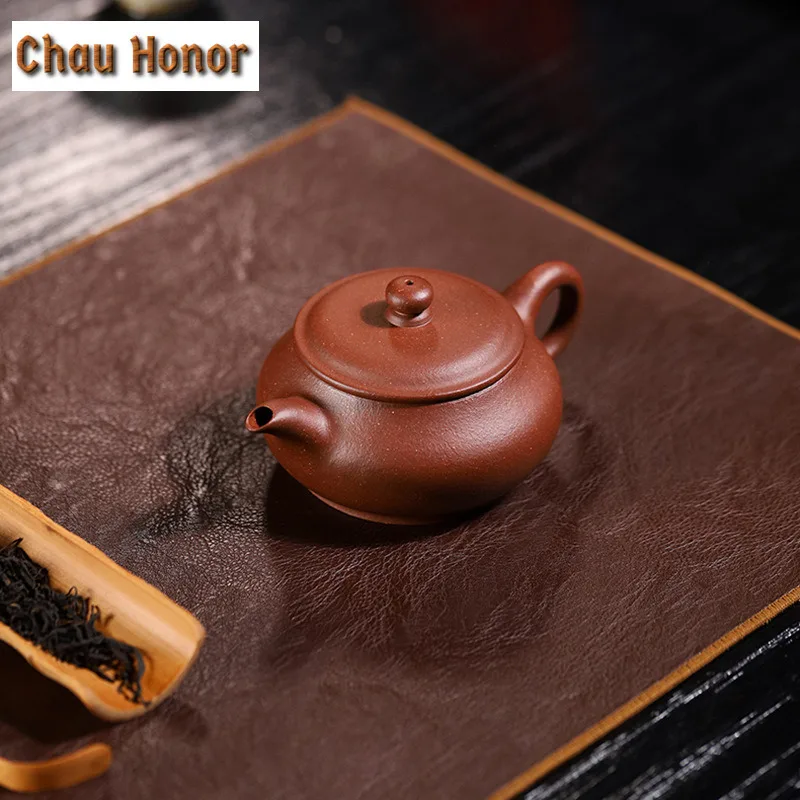 180ml Vintage Yixing Purple Clay Teapots Famous Handmade Ming Stove Pot Raw Ore Mud Tea Infuser Kettle Chinese Zisha Tea Set