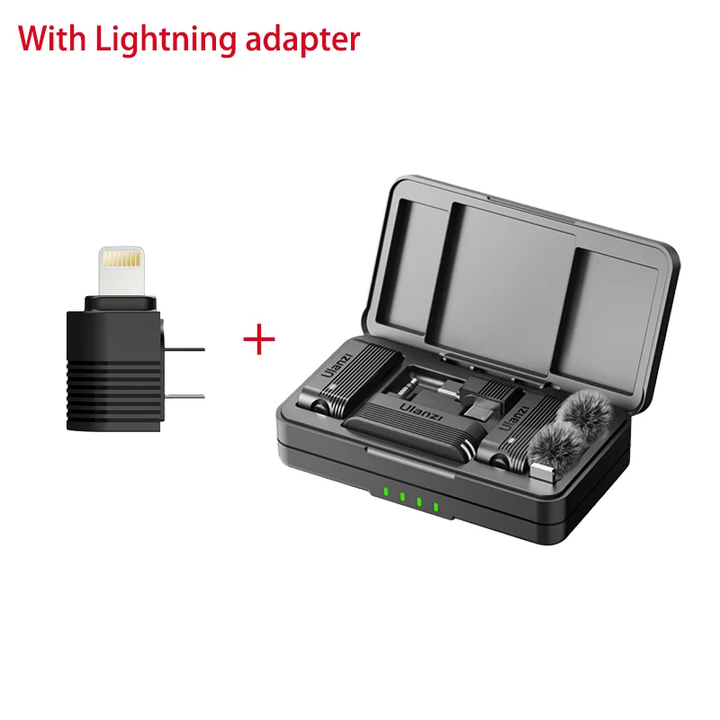 新品】Ulanzi A100 ワイヤレスマイク 2個 Lightning付 Amazon.co.jp
