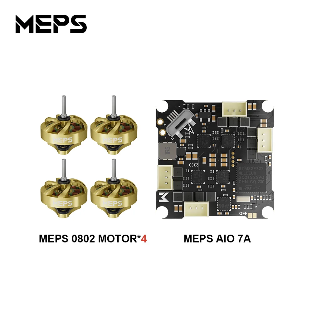 Полетный контроллер SZ F411 1S 7A AIO с бесщеточными двигателями SZ0802 для микродронов