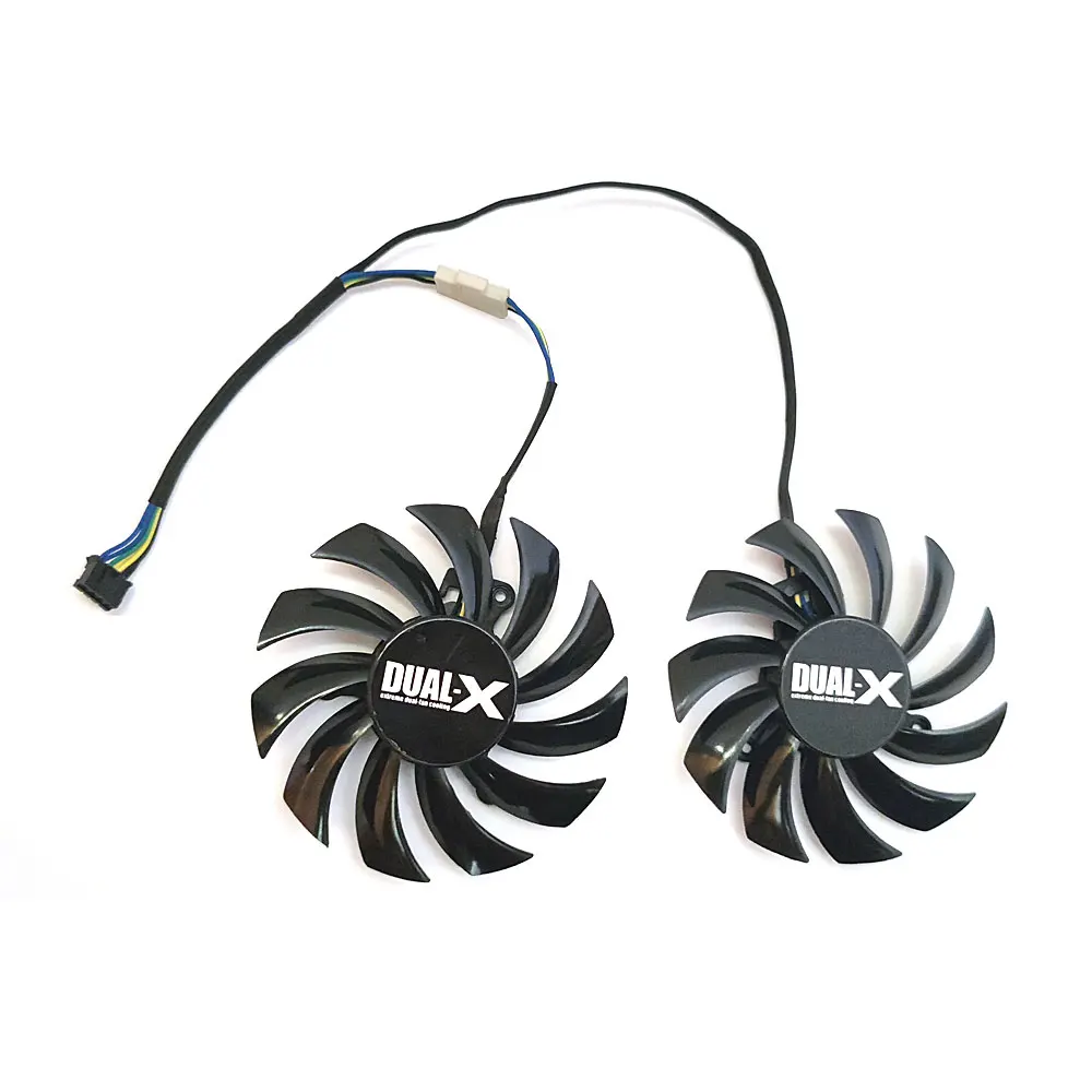 

NEW 75MM 4PIN FD7010H12S HD 7870 GPU Fan，For Sapphire R9 270X 280X、HD6850 6970 7850 7870 7950 7970 Graphics card cooling fan